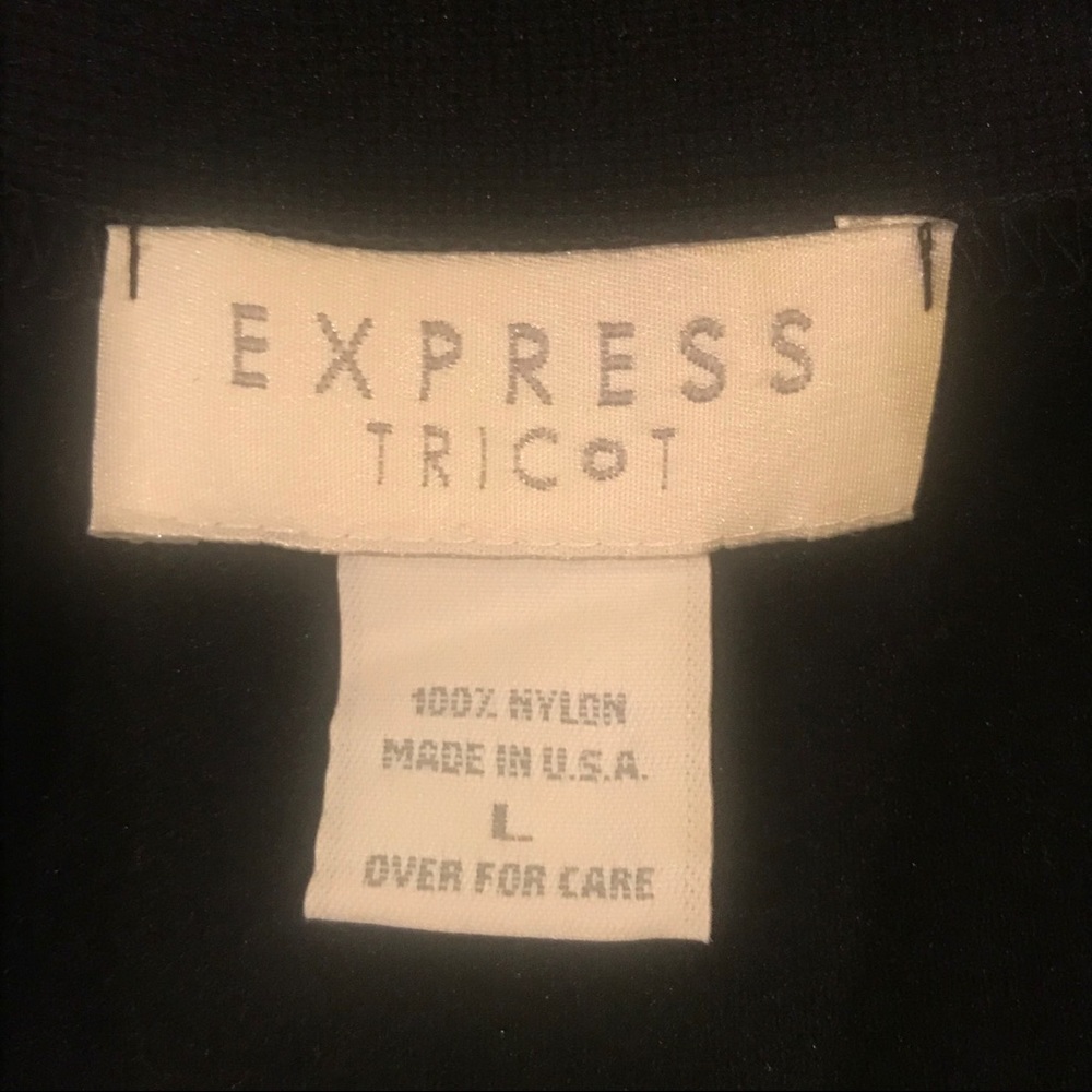 Express Black Wrap Top Size Large - Picture 4 of 4